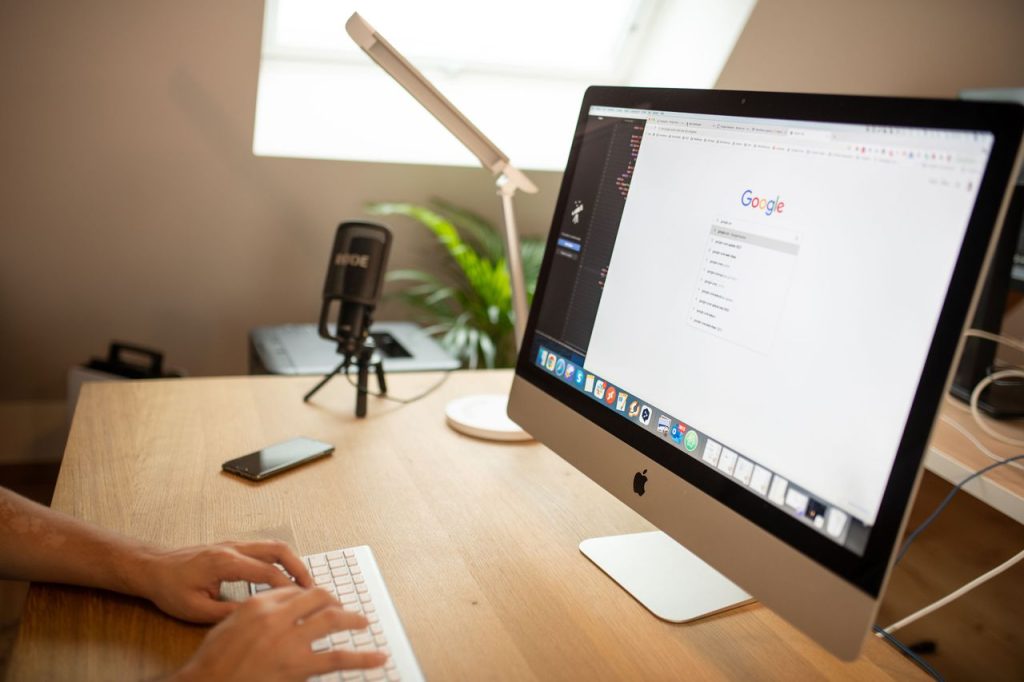 Digital marketer reviewing Google Ads campaign performance